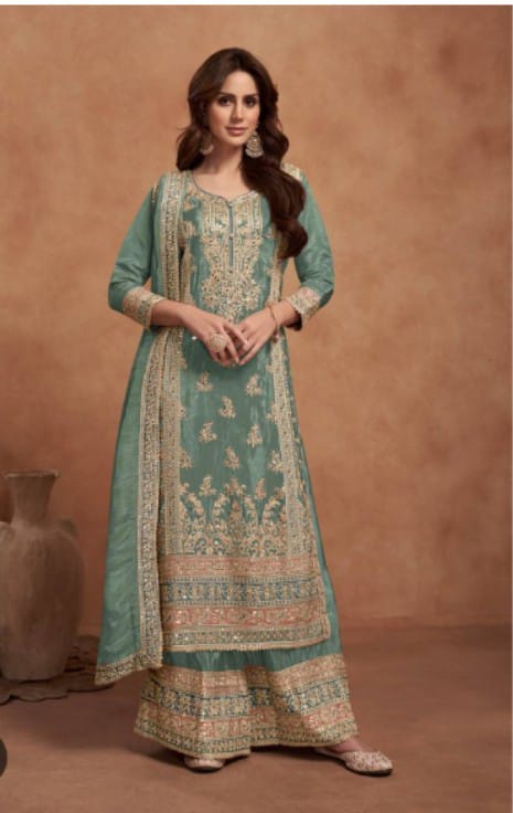 Kurta palazo dupatta sets